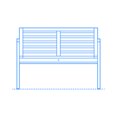 Furniture Outdoor Lounge Ikea Nammaro Bench Backrest Stencil Svg Vector, Free Vectors File